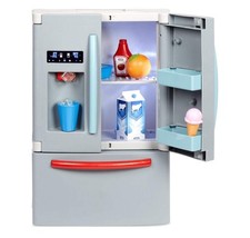 First Fridge Refrigerator W/ Ice Dispenser Pretend Play Appliance W/ 11 Kitchen