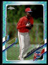 2021 Topps Pro Debut Chrome Aqua Refracto 55/75 Jamari Baylor  GCL Phillies