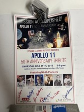 Apollo 11 50th Anniversary Tribute Poster - Signed - Ray C. Fish  37/100
