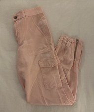 Vintage GUESS Blush Pink Cargo Pants Y2K Womens 24