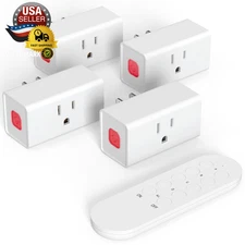 Remote Control Outlet 15A Wireless Light Switch for Household Appliances, 260 FT