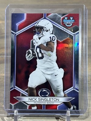 2023 Bowman's Best University Nick Singleton Red Refractor #10/10 Penn State #53