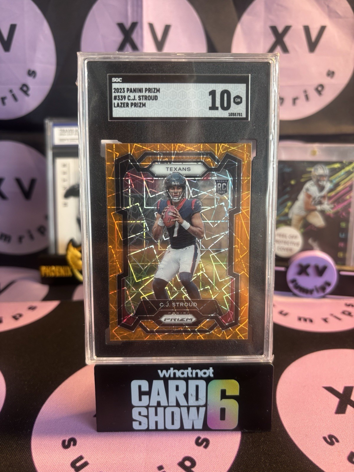 2023 Panini Prizm Orange Lazer Rookie C.J. Stroud #339 SGC 10 GEM MINT