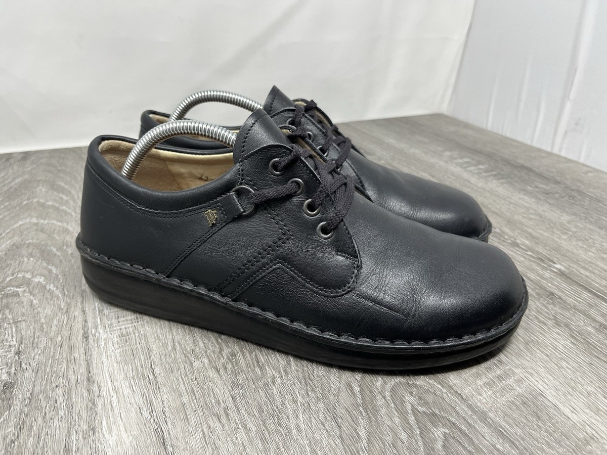 Finn Comfort VAASA Germany Black Leather Oxfords Shoes Men