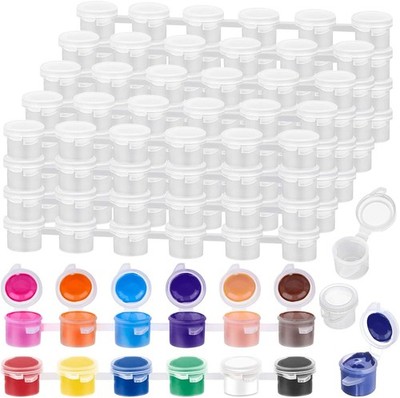 Empty Paint Pot set Bulk 240-Piece mixed Colors Art storage bins New
