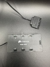 NEW Corsair RGB Fan LED Hub 6-Port Controller SATA Power PC Case Fans