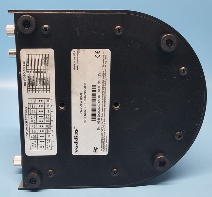 Vaddio, Clearview HD-18 PTZ Camera, Tested Working.