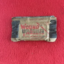 Original WW2 US Army Military Wound Tabs Tablets Upjohn Company Field Gear Equip
