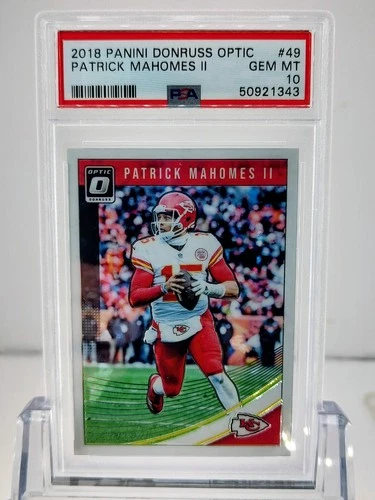 2018 DONRUSS OPTIC PATRICK MAHOMES II PSA 10 GEM MINT