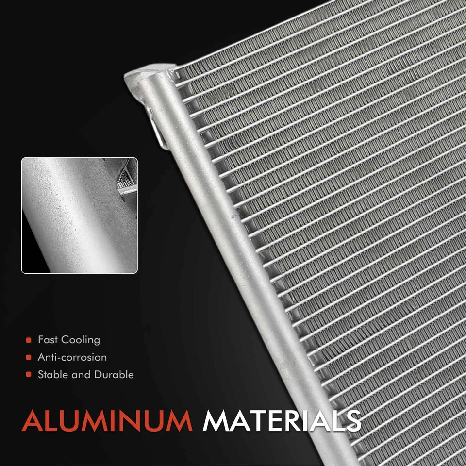 Condensador de aire acondicionado para Ford Escort EXP Tempo Mercury LN7 Lynx Topacio con soporte Foto 2 de 4