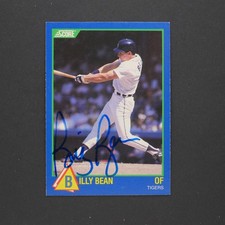 1989 Score Billy Bean #19 IP Autograph (1990 Albq @ Portland)