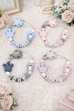 Personalised Baby Dummy Clip