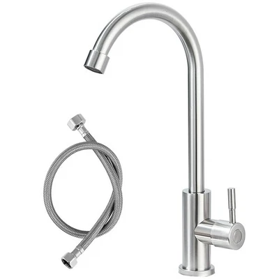 ROZIN Kaltwasserhahn Küchenarmatur Wasserhahn Küche 360° Einhand Spültisch Armatur