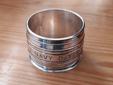 Navy Day Rosyth 1949 Silver Plated (?) Napkin Ring