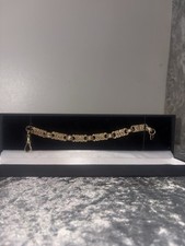 Gold Stars and Bars Bracelet 9ct