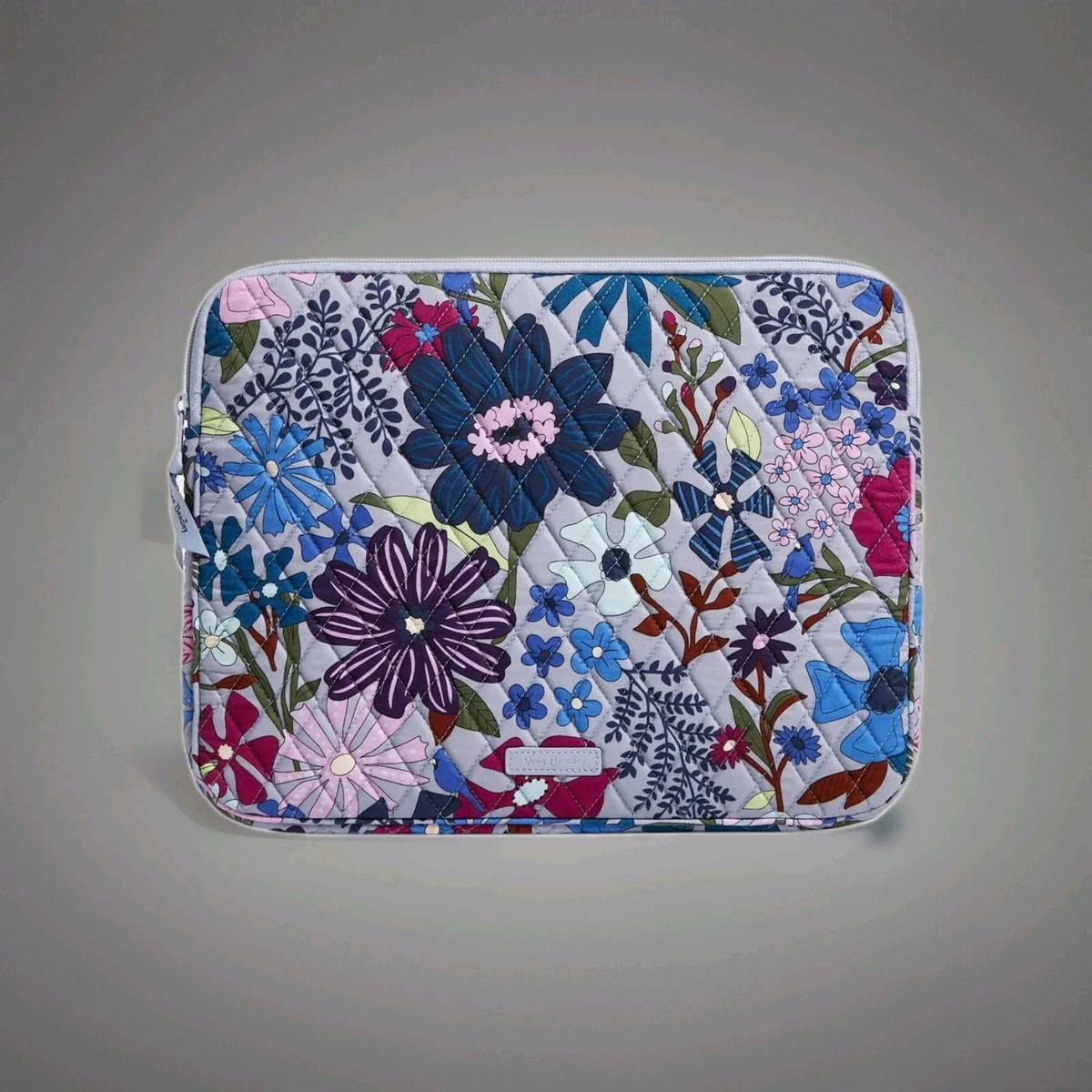 Vera Bradley Laptop Bag Case Floral Blue Pink White Fabric  Vera Bradley laptop case!!! Offers accepted main image 1