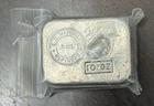 E D Marshall 10 oz .999 Vintage Silver Poured Bar Rare