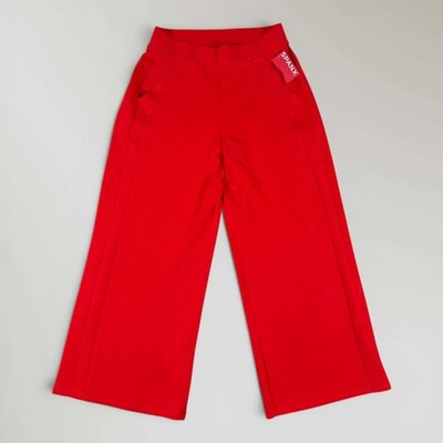NWT Spanx Air Essentials Red Wide Leg Sweatpants Track Pant 21802Q Sz Petite Lrg
