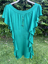Warehouse bodycon dress - green colour - size UK 6/ XS