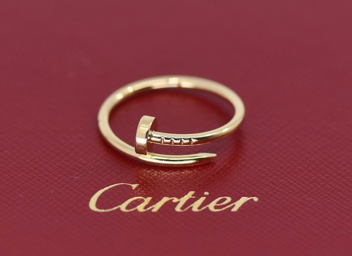 Cartier Juste Un Clou SM 18K Yellow Gold Ring Size 58