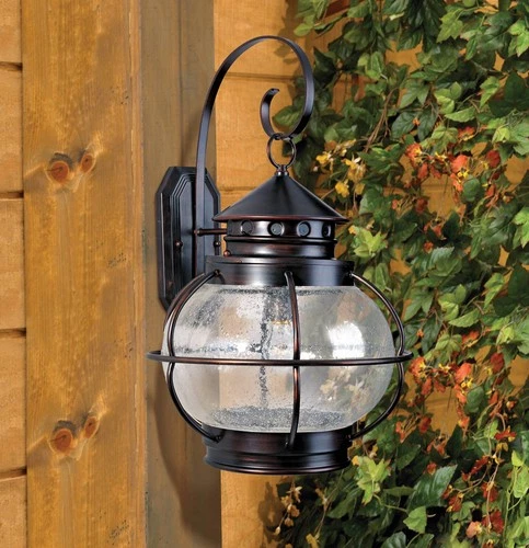 Maxim Nautington 22 1/2" High Bronze and Seeded Glass Outdoor Lantern - Picture 2 of 2
