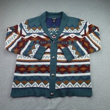 Wrangler Retro Cardigan Womens L Multi Aztec Southwestern Shawl Sweater