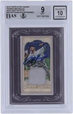 Andy Pettitte Yankees Signed 2012 Topps GQ Mini Framed #GQMR-APE BAS 9/10 Card