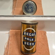 indoor 1941 REGAL PALE BEER, IRTP flat top beer can San Francisco California B/O