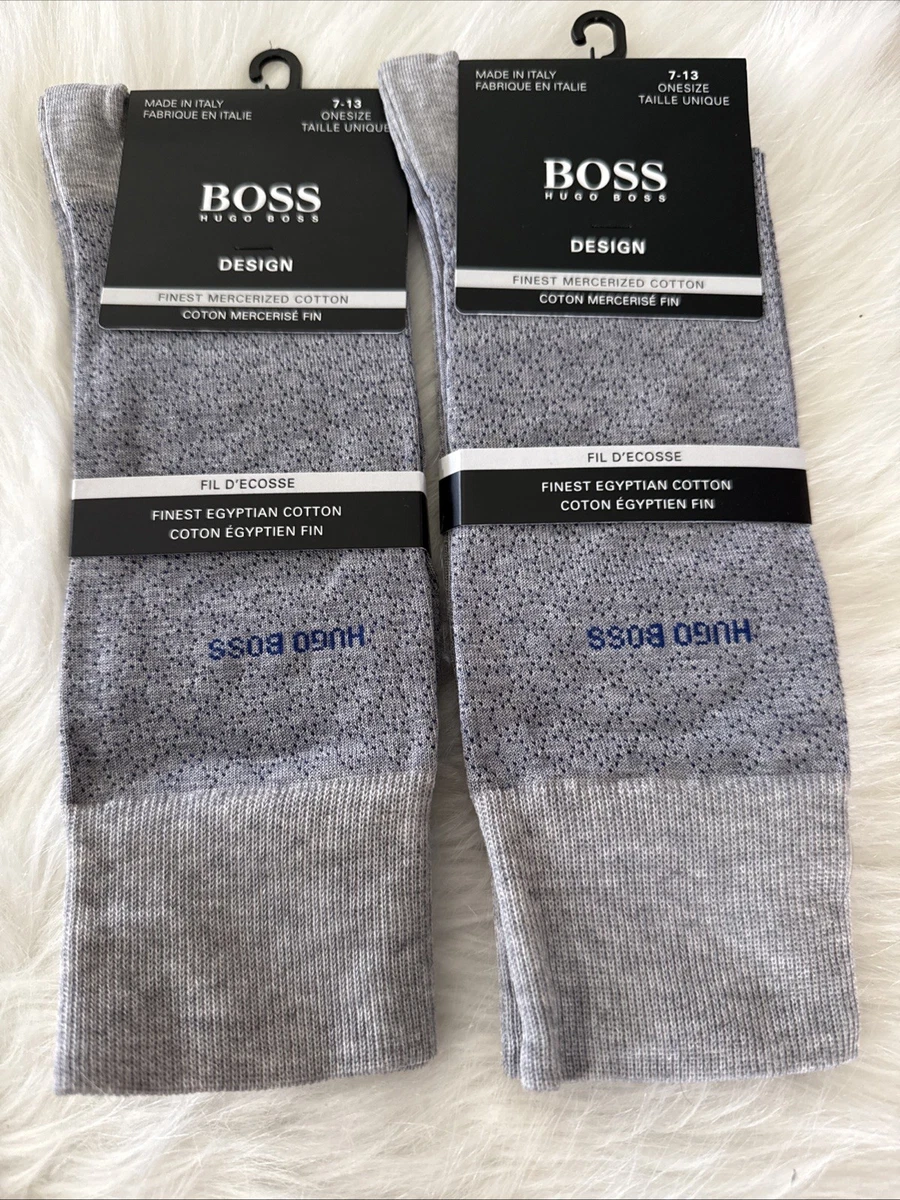 BOSS - Three-pack of cotton-blend socks in an ankle length - Patterned