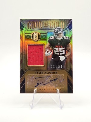 Tyler Allgeier 2023 Panini Gold Standard Good as Gold Auto Patch SP #/199 #1