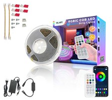 RGBW COB LED Strip Light Kit,16.5ft Color Changing Multicolor Neutral White, ...