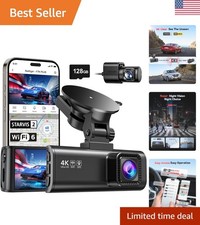 Smart Dash Cam with 5.8GHz WiFi  G-Sensor   24/7 Parking Mode Protection