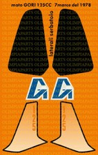 MOTO GORI 125cc '77 '78 MOTO ARANCIO ADESIVI STICKERS