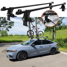 For Honda Civic 2016-2022 54" Roof Rack Cross Bar Iron Luggage Carrier w/ Lock