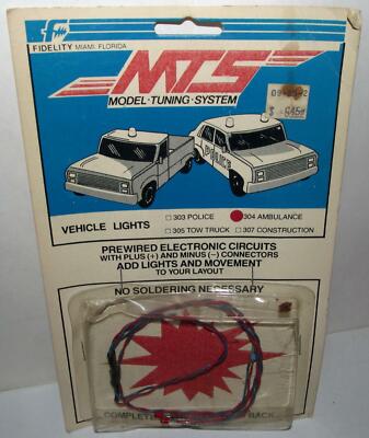 MTS Model Tuning System Vehicle Lights #304 Ambulance 2 Red Flashing Lights MOC