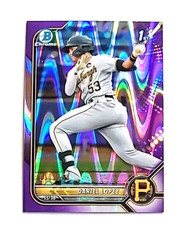 2022 Bowman Chrome Purple Ray Wave /250 Dariel Lopez RC (PIRATES) !