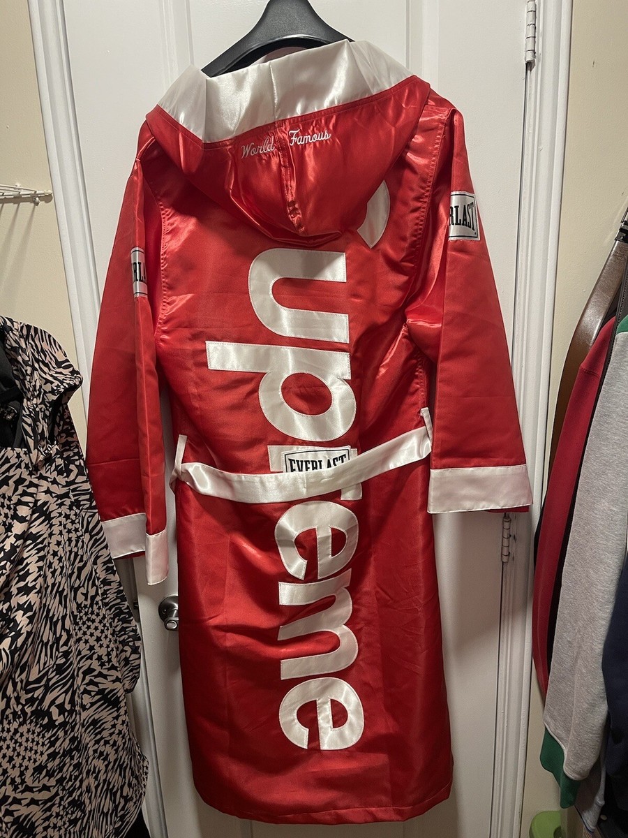 Supreme Everlast Satin Hooded Boxing Robe - Red New With Tags