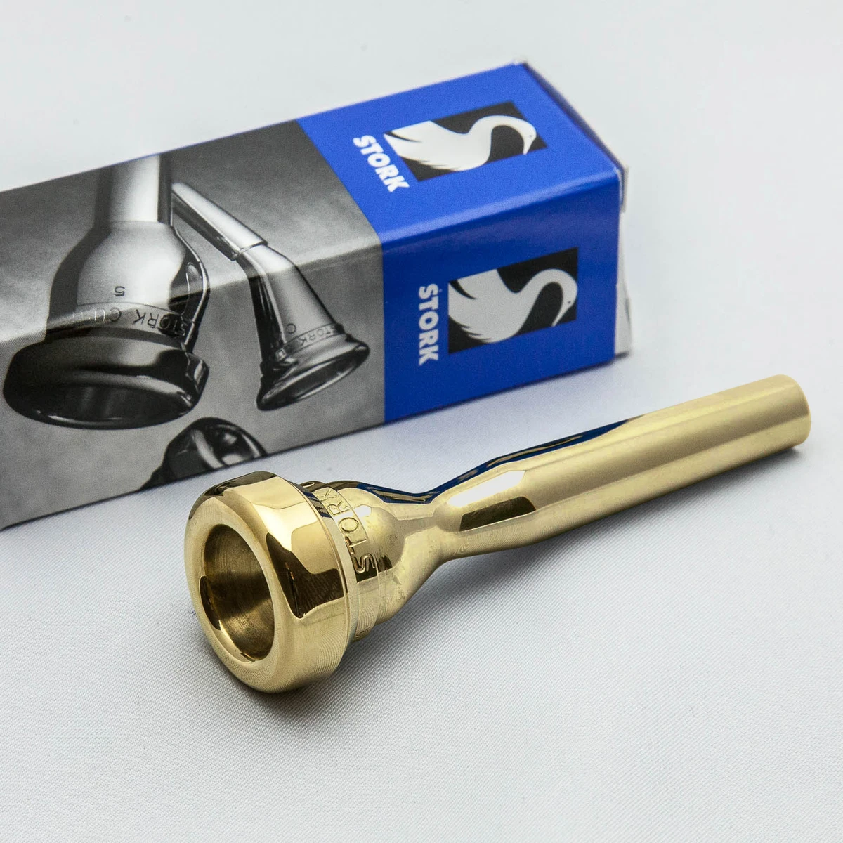 Geniune Stork Vacchiano 4C 24K Gold Trumpet Mouthpiece NEW