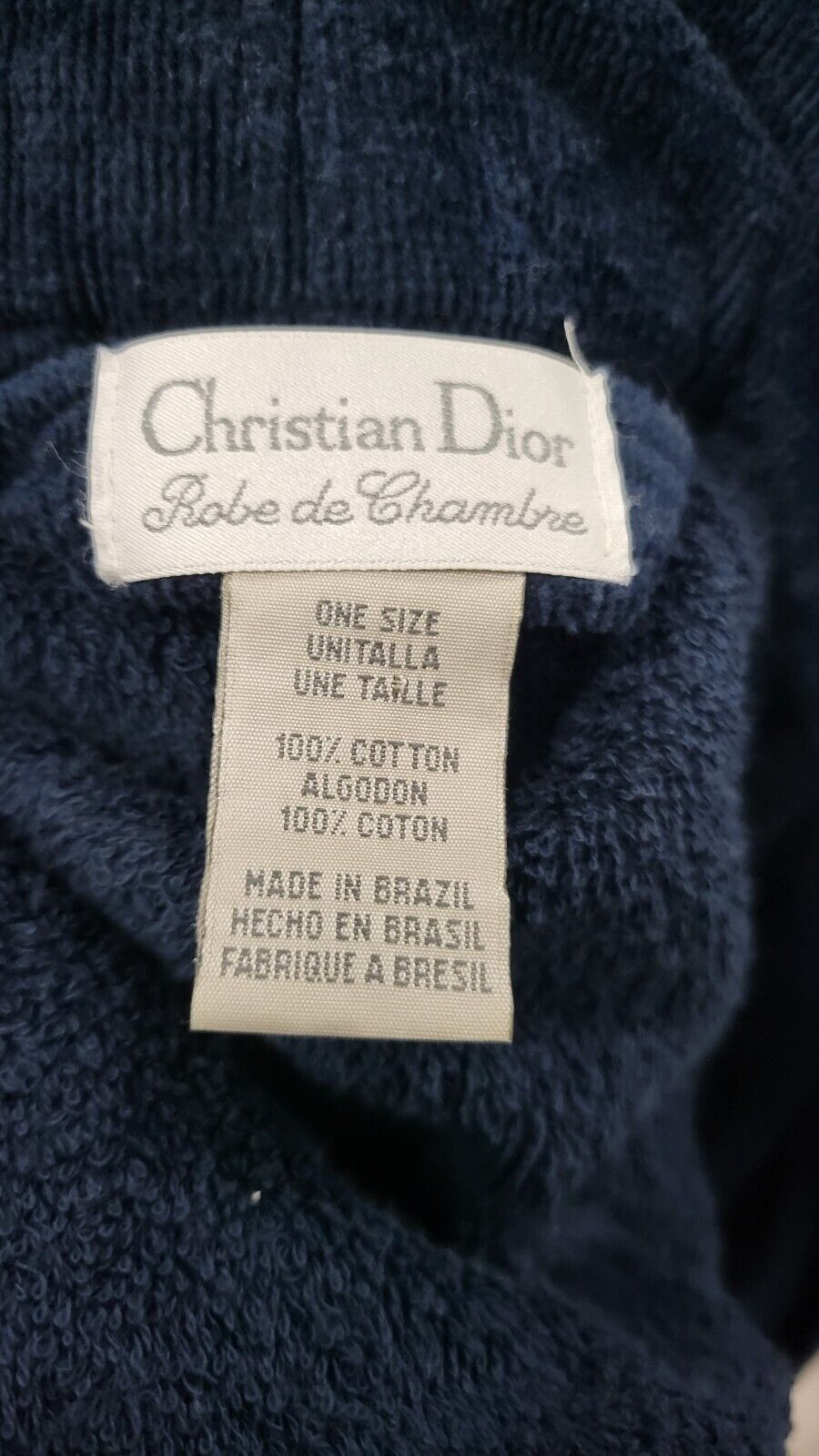 Vintage Christian Dior Robe De Chambre Blue Men’s… - image 3