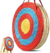 Traditional Hand-Made Solid Straw round Archery Target Shooting Bow
