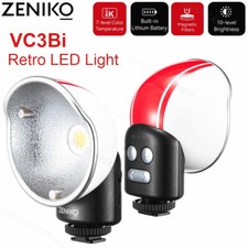 ZENIKO VC3 Bi Retro Classic On-Camera LED Video Fill Light 2500K-6500K Diffuser