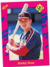 1990 CLASSIC PINK UPDATE #T41 - BOBBY ROSE (RC) - LA ANGELS