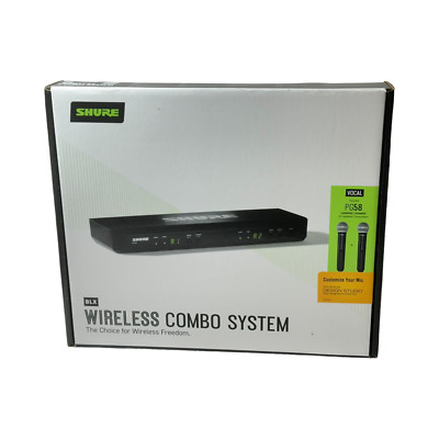 Shure BLX288/PG58 Dual-Channel Wireless Handheld Microphone 542-572 MHz H10 Band
