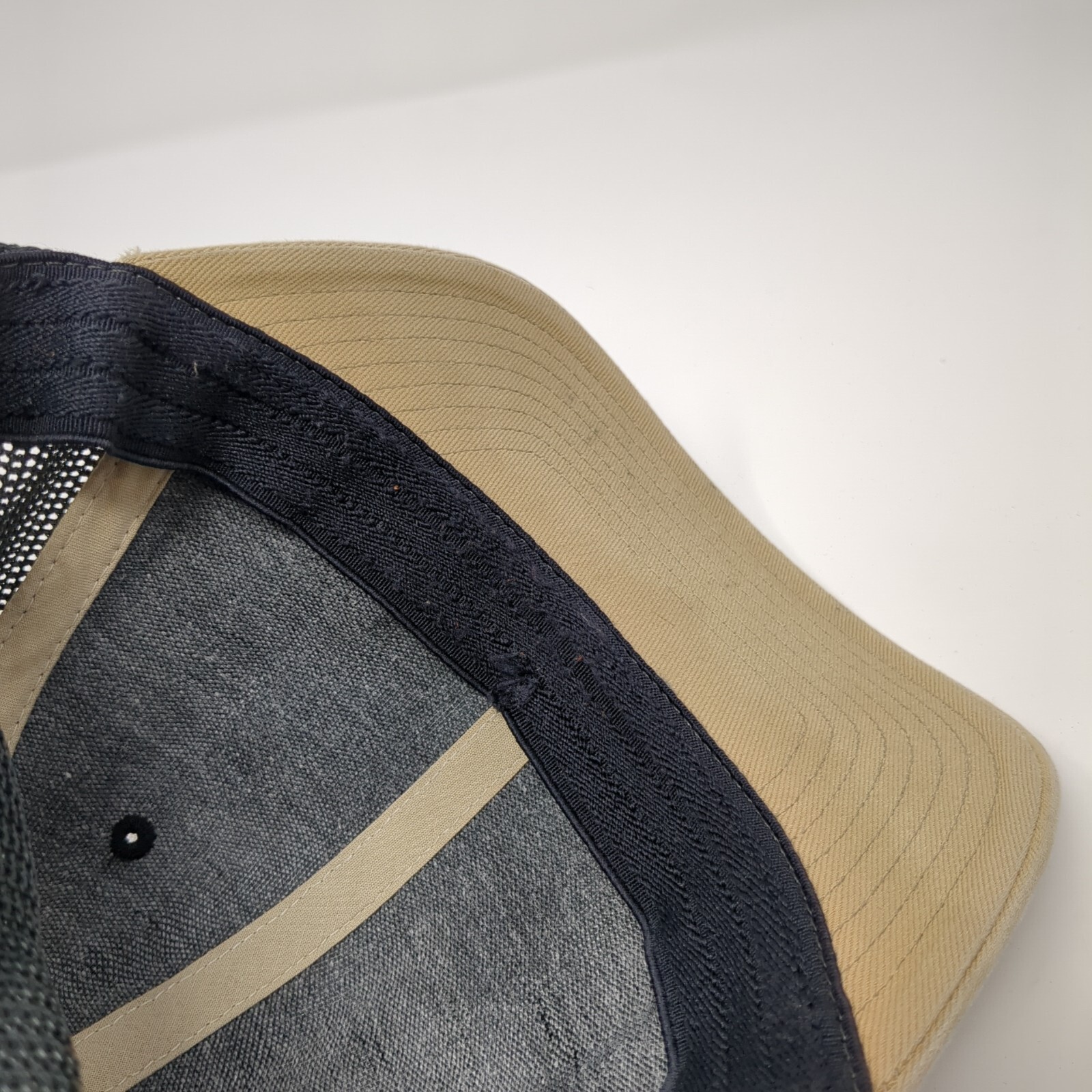 Pine Trees USA Flag Patch Fitted Trucker Hat Gray… - image 7