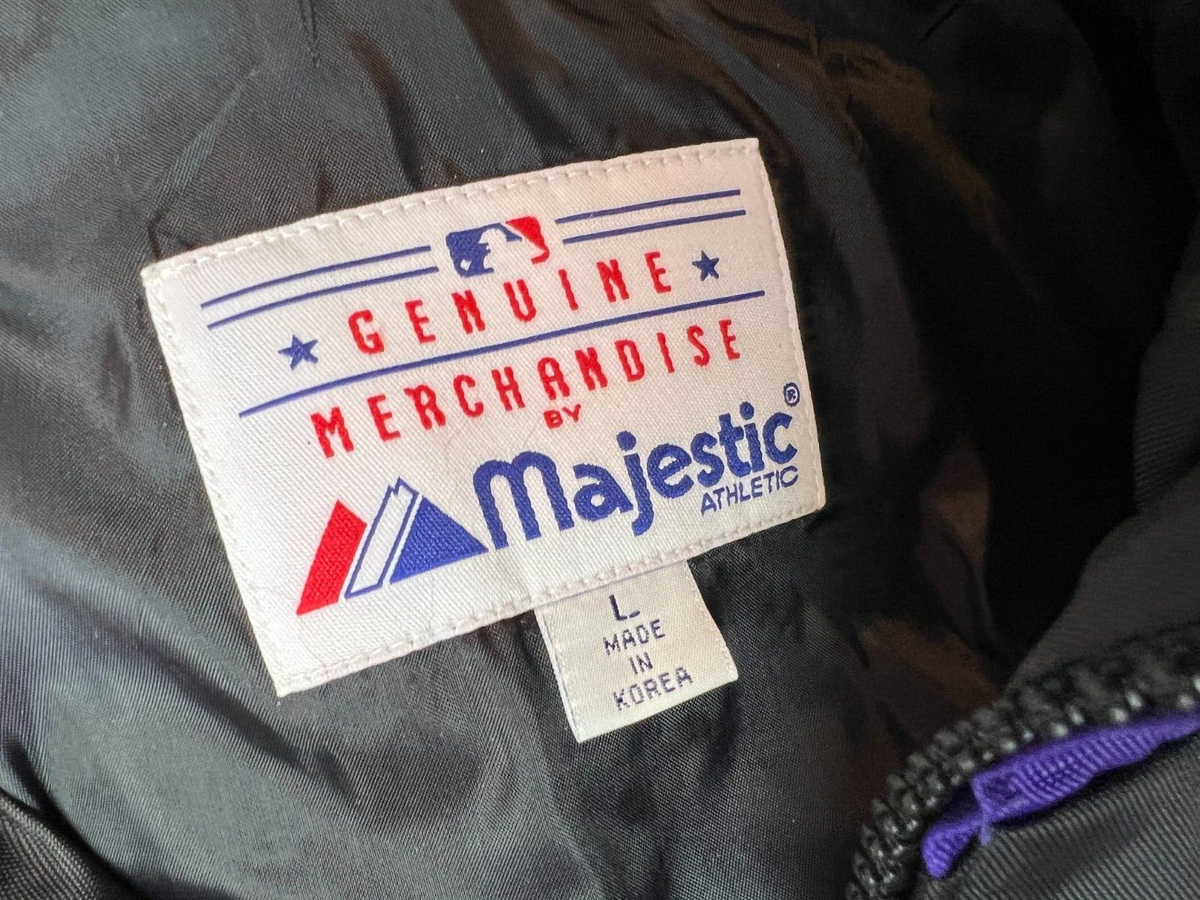 Colorado Rockies Majestic Full Zip Jacket MLB Coat Large Colorado Rockies Majestic Full Zip Jacket MLB Coat Large