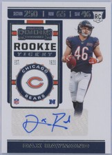2019 Panini Contenders #278 Dax Raymond Bears RC Auto
