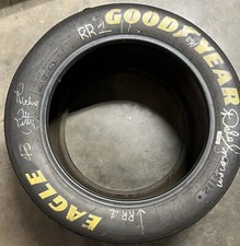 Richard Petty Autographed Tire Also Signed by Dale Inman Gameday Hologram