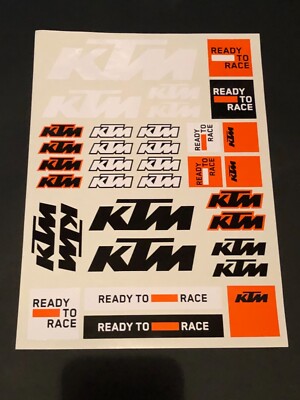 KTM Aufkleber Sticker Decal Bapperl Racing Cross GP > Ready to Race  Bogen Bike