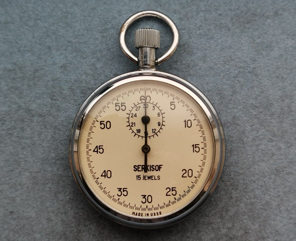 Chronomètre Mécanique Agat 4282 – Sovietique, Zlatoust, Montre Boitier Noir