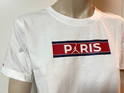NIKE Air Jordan PARIS St. Germain Womans Tee DJ5723-100 Damen T-Shirt NEU weiß